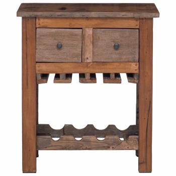 Schrank Braun 60 x 30 x 70 cm Massives upgecyceltes Holz