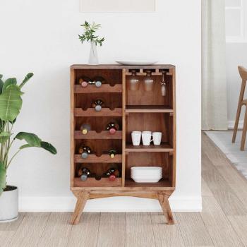 Regal Braun 60 x 30 x 90 cm Massives upgecyceltes Holz