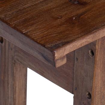 Schreibtisch Braun 110 x 30 x 79 cm Massives Mahagoni Holz