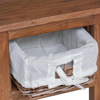 Beistelltisch Braun Massivholz Mahagoni