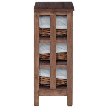 Beistelltisch Braun Massivholz Mahagoni