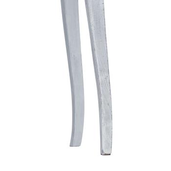 Schreibtisch Weiß 80 x 40 x 92 cm Massives Mahagoni Holz