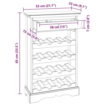 ARDEBO.de - Weinregal Massives Mahagoni Holz