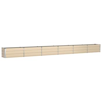 Pflanzkübel Elfenbein 480 x 50 x 45 cm Verzinkter Stahl