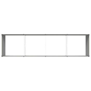 Pflanzkübel Elfenbein 195 x 100 x 45 cm Verzinkter Stahl