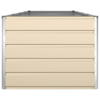 Pflanzkübel Elfenbein 195 x 100 x 45 cm Verzinkter Stahl