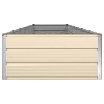 Pflanzkübel Elfenbein 195 x 100 x 45 cm Verzinkter Stahl