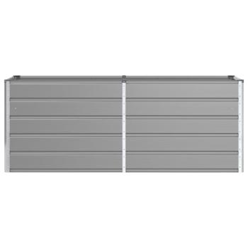 Pflanzkübel Hellgrau 480 x 50 x 45 cm Verzinkter Stahl