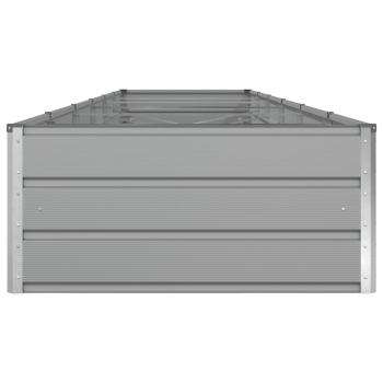 Pflanzkübel Hellgrau 195 x 100 x 45 cm Verzinkter Stahl