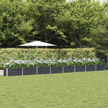 ARDEBO.de - Pflanzkübel Anthrazit 480 x 50 x 45 cm Verzinkter Stahl