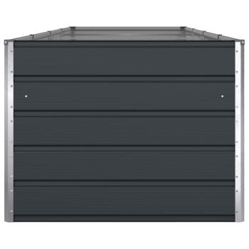 ARDEBO.de - Pflanzkübel Anthrazit 195 x 100 x 45 cm Verzinkter Stahl