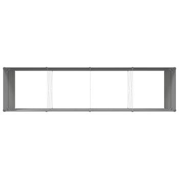 Pflanzkübel Anthrazit 195 x 100 x 45 cm Verzinkter Stahl