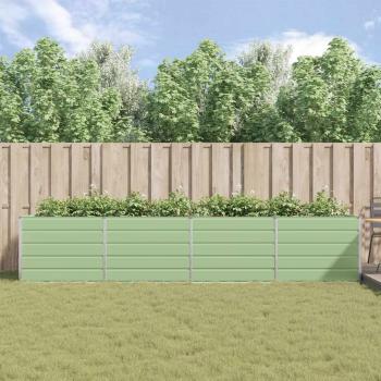 Pflanzkübel Pastellgrün 195 x 100 x 45 cm Verzinkter Stahl