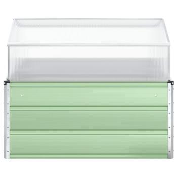 Pflanzkübel Pastellgrün 100 x 100 x 77 cm Verzinkter Stahl