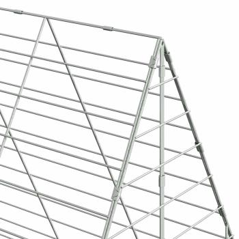 Hasenkäfig Silber 100 x 100 x 210 cm Verzinkter Stahl