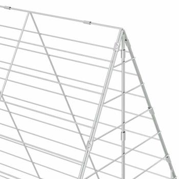 Hasenkäfig Silber 400 x 100 x 210 cm Verzinkter Stahl