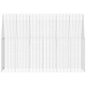 Hasenkäfig Silber 300 x 100 x 210 cm Verzinkter Stahl