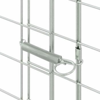 Hasenkäfig Silber 400 x 100 x 210 cm Verzinkter Stahl