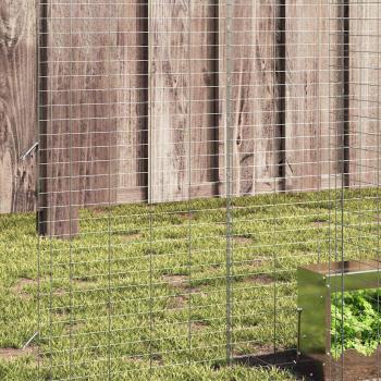 Hasenkäfig Silber 400 x 100 x 210 cm Verzinkter Stahl