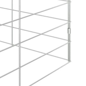 Hasenkäfig Silber 400 x 100 x 210 cm Verzinkter Stahl