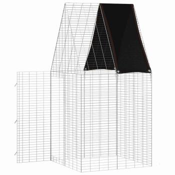Hasenkäfig Silber 100 x 100 x 210 cm Verzinkter Stahl