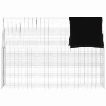 Hasenkäfig Silber 300 x 100 x 210 cm Verzinkter Stahl