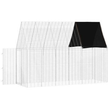 Hasenkäfig Silber 300 x 100 x 210 cm Verzinkter Stahl