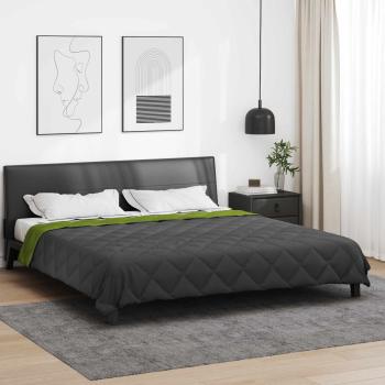 ARDEBO.de - Sommerdecke 220 x 240 cm Sommer 200 gsm Grün und Anthrazit