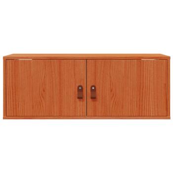 Wandschrank Wachsbraun 80 x 30 x 30 cm Massives Kiefernholz