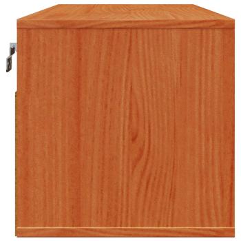 Wandschrank Wachsbraun 80 x 30 x 30 cm Massives Kiefernholz