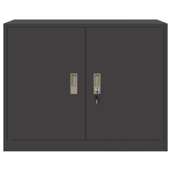 Aufbewahrungsschrank mit Speicher Schwarz 90 x 40 x 70 cm