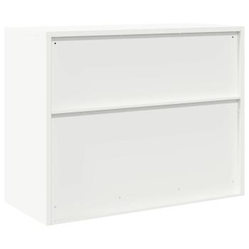 Aufbewahrungsschrank Weiß 90 x 40 x 70 cm Kaltgewalzter Stahl