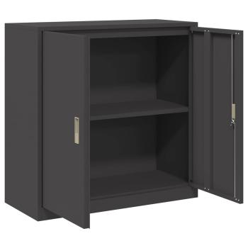 Aufbewahrungsschrank Schwarz 90 x 40 x 90 cm Stahl