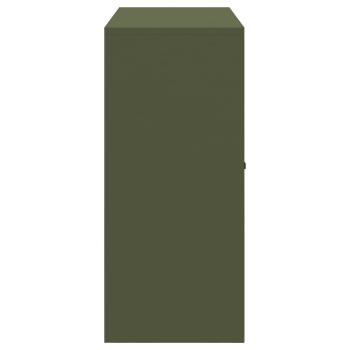 Aufbewahrungsschrank mit Speicher Olive Grün 90 x 40 x 90 cm