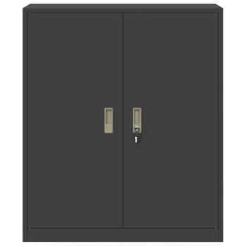 Aufbewahrungsschrank mit Speicher Schwarz 90 x 40 x 105 cm