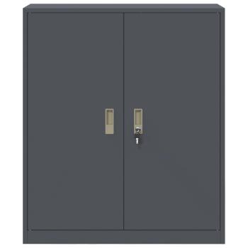 Aufbewahrungsschrank mit Speicher Anthrazit 90 x 40 x 105 cm