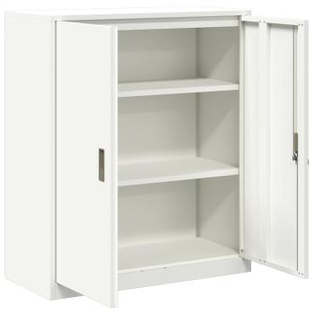 Aufbewahrungsschrank Weiß 90 x 40 x 105 cm Stahl