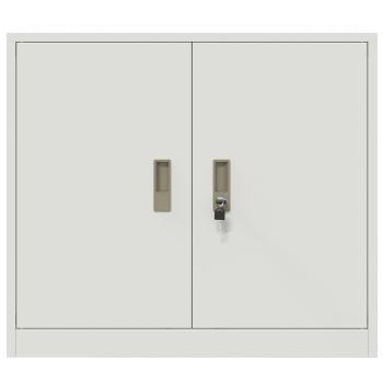 ARDEBO.de - Aufbewahrungsschrank Weiß 80 x 40 x 70 cm Kaltgewalzter Stahl