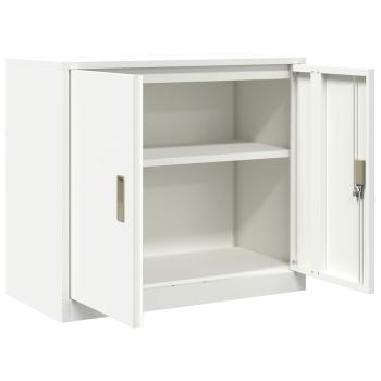 Aufbewahrungsschrank Weiß 80 x 40 x 70 cm Kaltgewalzter Stahl