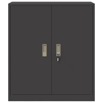 Aufbewahrungsschrank mit Speicher Schwarz 80 x 40 x 90 cm