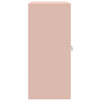 ARDEBO.de - Aufbewahrungsschrank Rosa 80 x 40 x 90 cm Kaltgewalzter Stahl