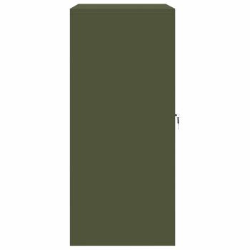 Aufbewahrungsschrank mit Speicher Olive Grün 80 x 40 x 90 cm
