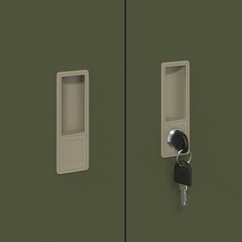 Aufbewahrungsschrank mit Speicher Olive Grün 80 x 40 x 90 cm