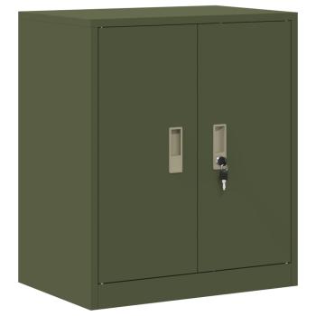 ARDEBO.de - Aufbewahrungsschrank mit Speicher Olive Grün 60 x 40 x 70 cm