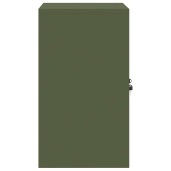 Aufbewahrungsschrank mit Speicher Olive Grün 60 x 40 x 70 cm