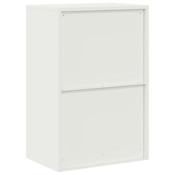 ARDEBO.de - Aufbewahrungsschrank Weiß 60 x 40 x 90 cm Kaltgewalzter Stahl