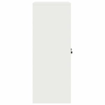 ARDEBO.de - Aufbewahrungsschrank Weiß 60 x 40 x 105 cm Kaltgewalzter Stahl
