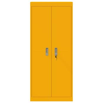 Aufbewahrungsschrank mit Speicher Senfgelb 60 x 40 x 140 cm