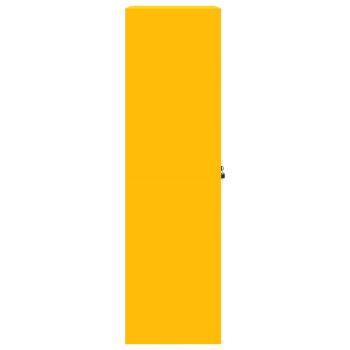 Aufbewahrungsschrank mit Speicher Senfgelb 60 x 40 x 140 cm