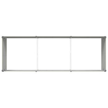 Pflanzkübel Elfenbein 195 x 100 x 45 cm Verzinkter Stahl